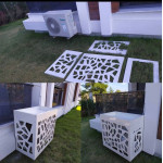 12  BTU   Balkon içi bahçe çiçek dekorlu Klima Gizleme 