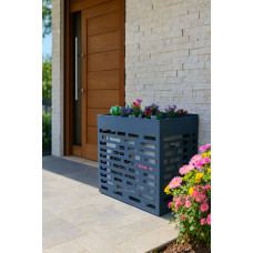 12  BTU   Balkon içi bahçe çiçek dekorlu Klima Gizleme 